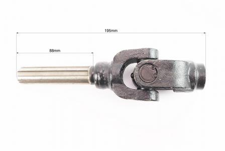 Карданний вал реверсу, в зборі (d1=17/20мм, d2=17/20мм, L=195мм)) до мотоцикла ZUBR