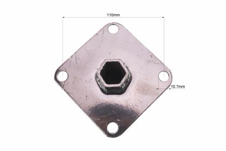 Ступиця колеса на вал 23mm, 13см, 4отв.x110mm к-кт 2шт (мотоблок з двигуном 168F та його аналоги)