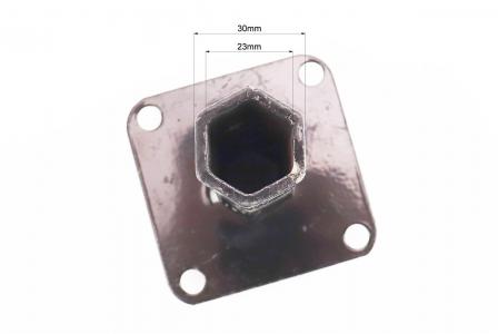 Ступиця колеса на вал 23mm, 13см, 4отв.x110mm к-кт 2шт (мотоблок з двигуном 168F та його аналоги)