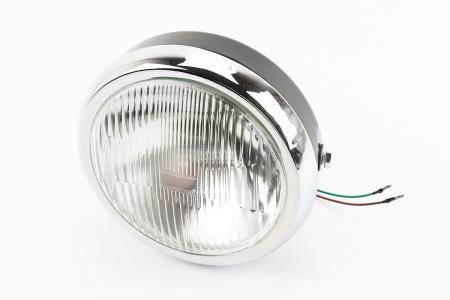 Фара передня кругла з габаритами до мотоцикла МТ, УРАЛ, К-750, тип 1