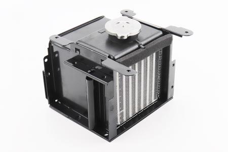 Радіатор до двигунів R190N, алюміній, круглі стільники, з кронштейнами облицювання
