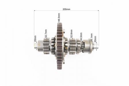 Диференціал у зборі до мототрактора, Z-47, Z-15x16, Z-11, Z-16 JR-Q12E 120-1, з блокуванням, без шпонки ZUBR Z-250