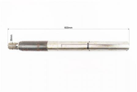 Піввісь 8 шліців до мототрактора, L-600mm, D-49mm, тип 1