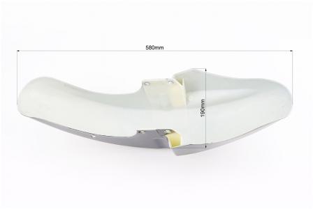 Крило переднє, чорне, до мотоцикла Viper V150A, Kinlon JL150-70C