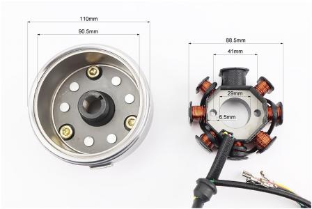 Магнето у зборі з обгінною муфтою до мотоцикла CB125/200 ZHENGHE