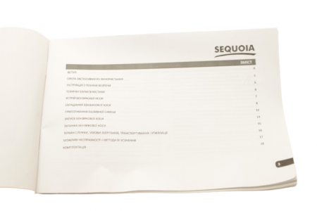 Інструкція з експлуатації до мотокоси SEQUOIA SPB3318