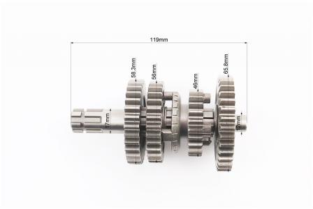 Коробка передач 3+1 до квадроцикла 110cc, два вали, d-12мм, без язичка PRC