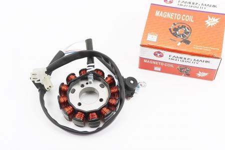 Статор магнето до скутера Yamaha JOG SA-36J/SA-39J, 12 котушок, роз'єм мама 2+2 — HAORUN