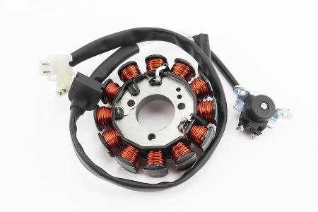 Статор магнето до скутера Yamaha JOG SA-36J/SA-39J, 12 котушок, роз'єм мама 2+2 — HAORUN