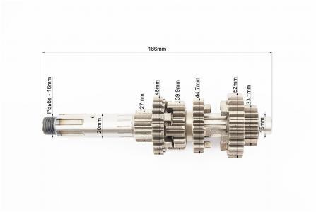 Коробка передач (комплект валів зі шестернями) до мотоцикла Loncin JL200-68A, FENGRI