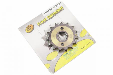 Зірка передня 15T до мотоцикла Loncin JL200-68A, LIFAN CG/CB-428H (під шліц 5 мм) SFR, гартована