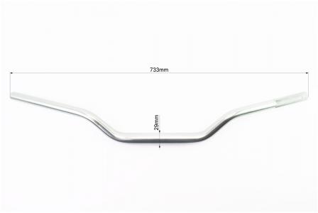 Руль універсальний до мотоцикла d-29 мм TUNING, графітовий Rizoma