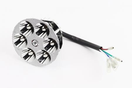 Внутрішня частина фари до мопеда Delta 6-LED 80 мм TUNING PRC