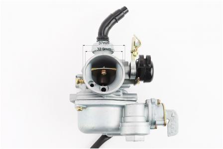 Карбюратор у зборі до мопеда Delta 70/90/110cc D=18,9 мм (дросель під трос, відстійник, кран) Formula