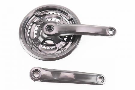 Шатуни до велосипеда MTB, 170 мм, трійна 42/34/24T, квадратна посадка, PRC