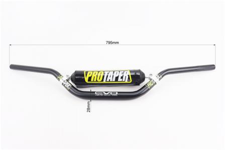 Кермо до мотоцикла d28 мм L795 мм з буфером, чорний PROTAPER