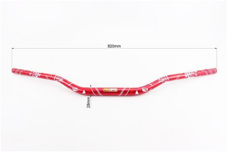 Кермо до мотоцикла d28 мм, L820 мм, червоне PROTAPER