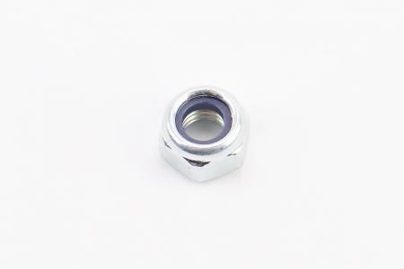 Гайка самостоп М6x1 DIN 985, цинк білий, Україна