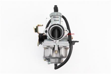 Карбюратор до мотоцикла CB125-300 PZ30 d=30 ручна заслінка з прискорювальним насосом KEIHIN