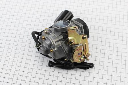 Карбюратор до скутера 50-100 см3 4T в зборі (пластикова кришка) KEIHIN