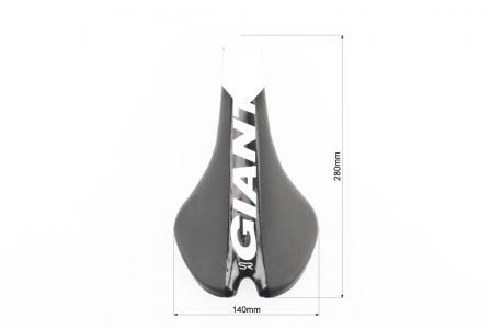 Сидіння до велосипеда MTB 280x140 мм, чорно-біле, неоригінал GIANT