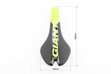 Сідло до велосипеда MTB 280x140 мм, чорно-салатове, неоригінал GIANT
