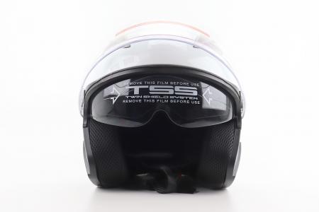Відкритий мотошолом до мотоцикла BLD-708 S (55-56 см), білий глянець BLD