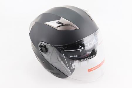 Шолом відкритий до мотоцикла/скутера BLD-708 S (55-56 см), чорний матовий