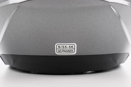 Шолом відкритий до скутера та мотоцикла BLD-708 S (55-56 см), сірий глянець