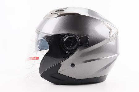 Шолом відкритий до скутера та мотоцикла BLD-708 S (55-56 см), сірий глянець