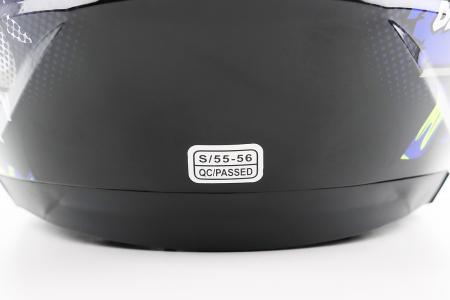 Шолом відкритий до скутера BLD-708 S (55-56 см), чорно-синій BLD