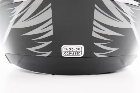 Шолом відкритий до мотоцикла BLD-708 S (55-56 см), чорний-червоний Raptor