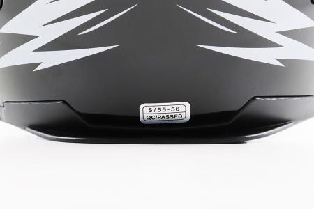 Шолом інтеграл до мотоцикла BLD-M61 S (55-56 см), чорний-сірий Buffalo, BLD