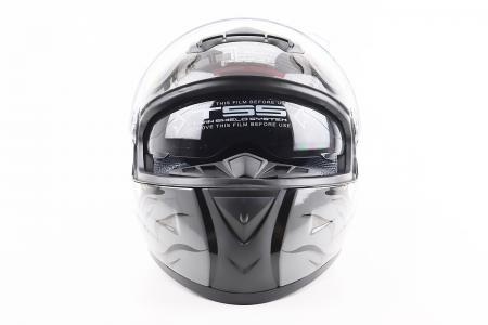 Шолом інтеграл до мотоцикла BLD-M61 S (55-56 см), чорний-сірий Buffalo, BLD