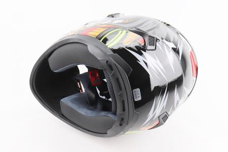 Шолом інтеграл до мотоцикла BLD-M61 S (55-56 см), чорний-сірий Buffalo, BLD