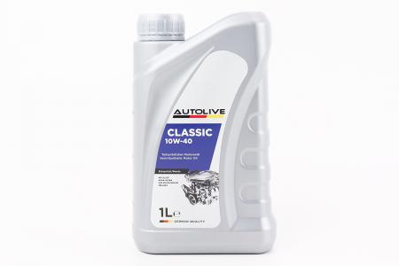 Моторне масло до 4-тактних мотоциклів 10W-40 напівсинтетичне Classic, 1 л AUTOLIVE