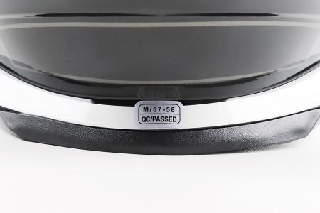 Шолом інтеграл до мотоцикла BLD-M62 M 57-58 см чорний/біло-сірий BLD