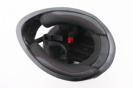 Шолом інтеграл до мотоцикла BLD-M65 L (59-60 см), чорний/червоно-сірий