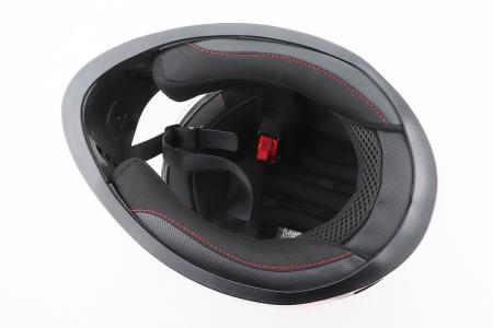 Шолом інтеграл до мотоцикла BLD-M65 S (55-56 см), чорний/червоно-сірий