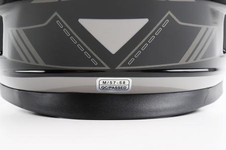 Шолом інтеграл до мотоцикла BLD-M65, розмір M (57-58 см), чорно-сірий