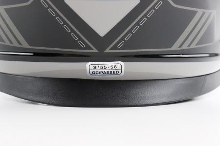 Шолом інтеграл до мотоцикла BLD-M65 S (55-56 см), чорно-сірий