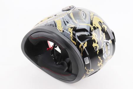 Шолом інтеграл до мотоцикла BLD-M65 M (57-58 см), чорний/золотисто-сірий Totem, BLD