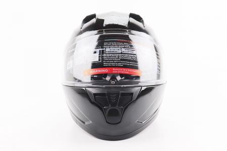 Шолом інтеграл до мотоцикла BLD-M67 L (59-60 см), чорний глянцевий, з відкидними окулярами, сертифікація DOT