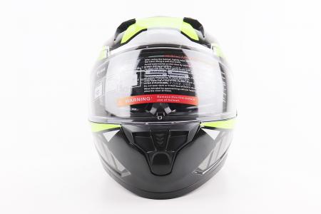 Шолом інтеграл до мотоцикла BLD-M67 L (59-60 см), чорний/неоново-зелений