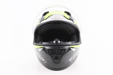 Шолом інтеграл до мотоцикла BLD-M67 L (59-60 см), чорний/неоново-зелений