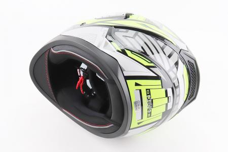 Шолом інтеграл до мотоцикла BLD-M67 L (59-60 см), чорний/неоново-зелений