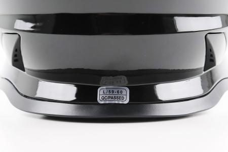 Шолом кросовий/ендуро/ATV BLD-819-7 L (59-60 см), чорний глянець