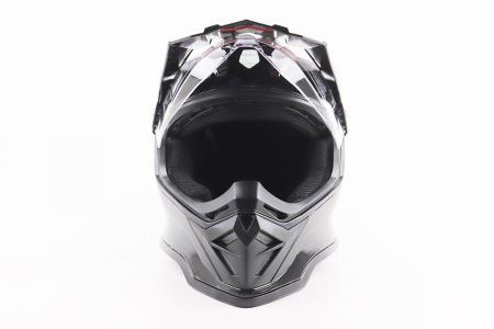 Шолом кросовий/ендуро/ATV BLD-819-7 L (59-60 см), чорний глянець