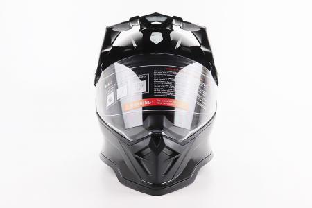 Шолом кросовий/ендуро/ATV BLD-819-7 L (59-60 см), чорний глянець