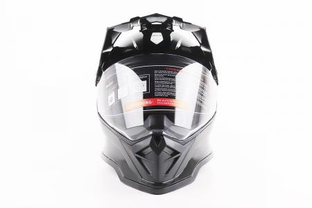 Шолом кросовий/ендуро/ATV BLD-819-7 M (57-58 см), чорний глянець